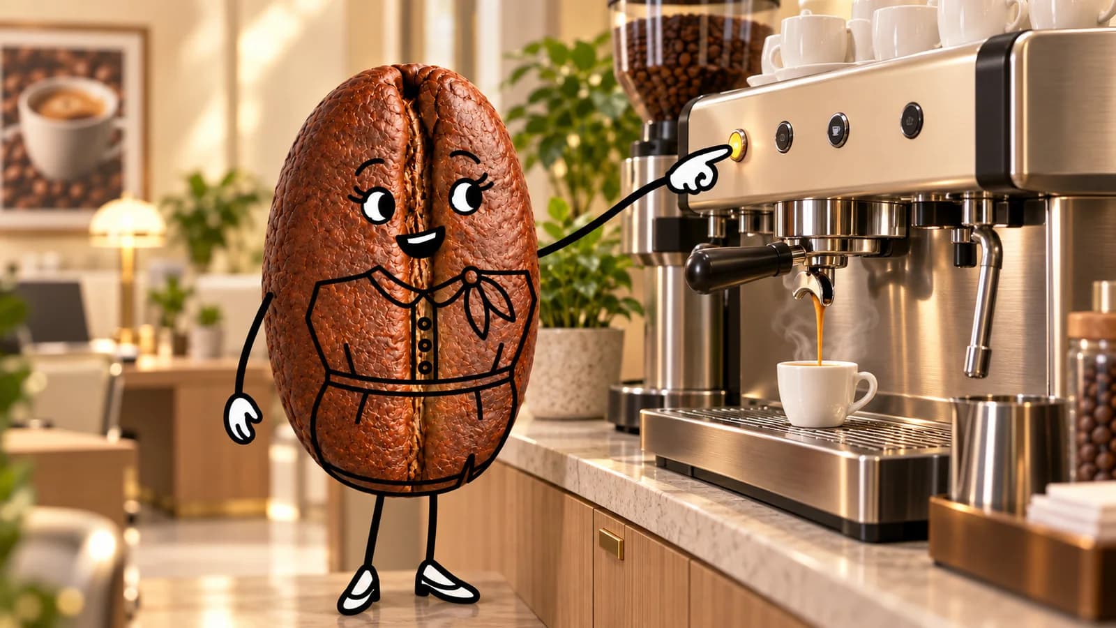 Готовим кофе. Espresso · кофейный аппарат