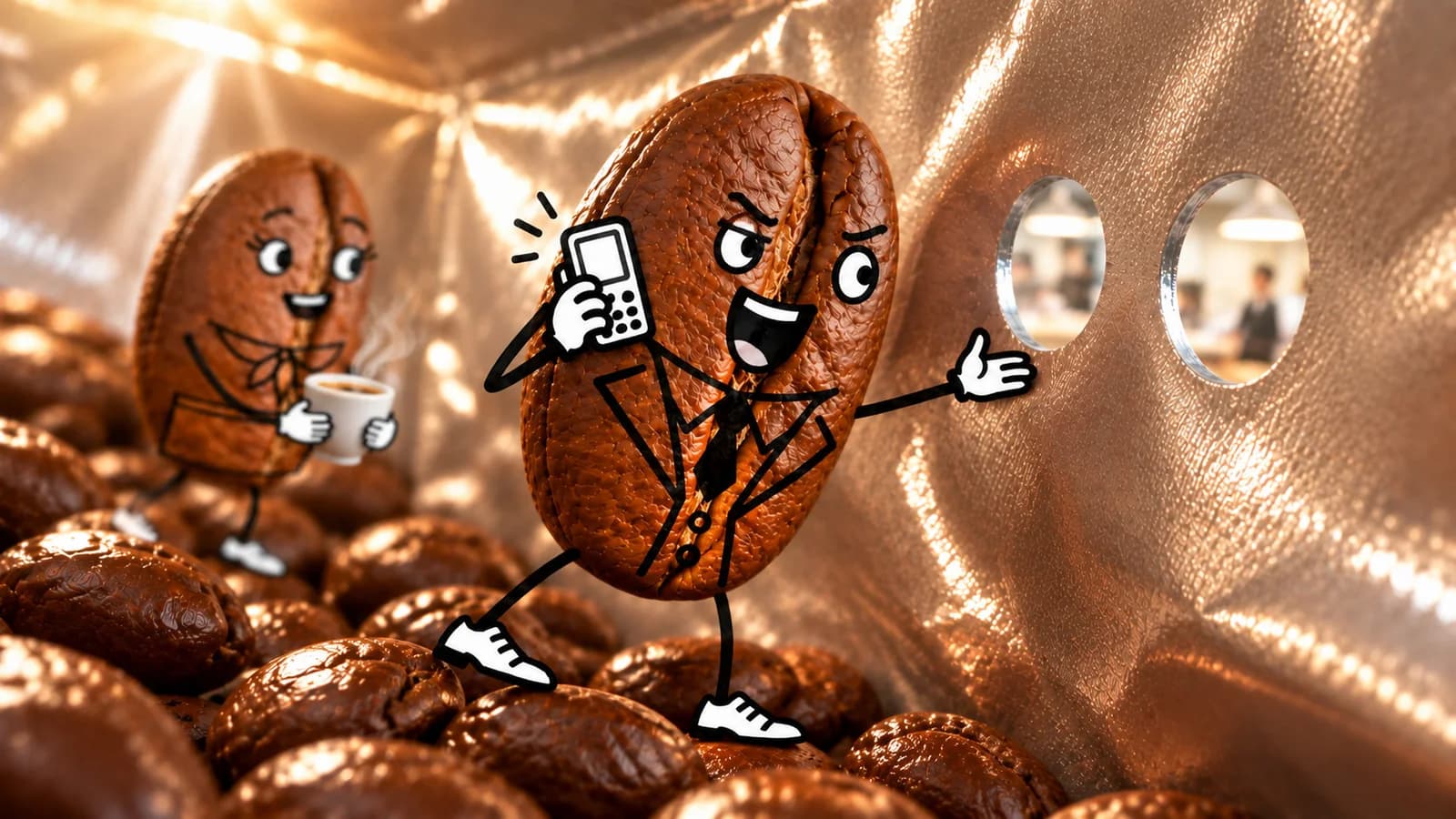 Звонок соседям. Espresso · у отверстий пачки