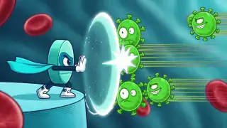 Герой мультфильма «Ремавин» с защитным щитом